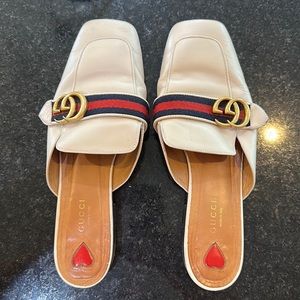 Gucci Leather Mules